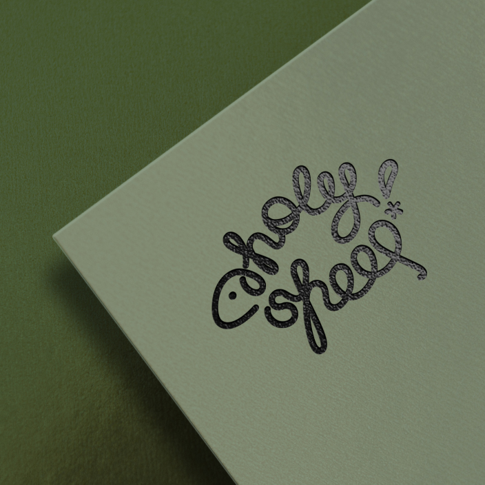 Wytłoczone logo Holy Sheep