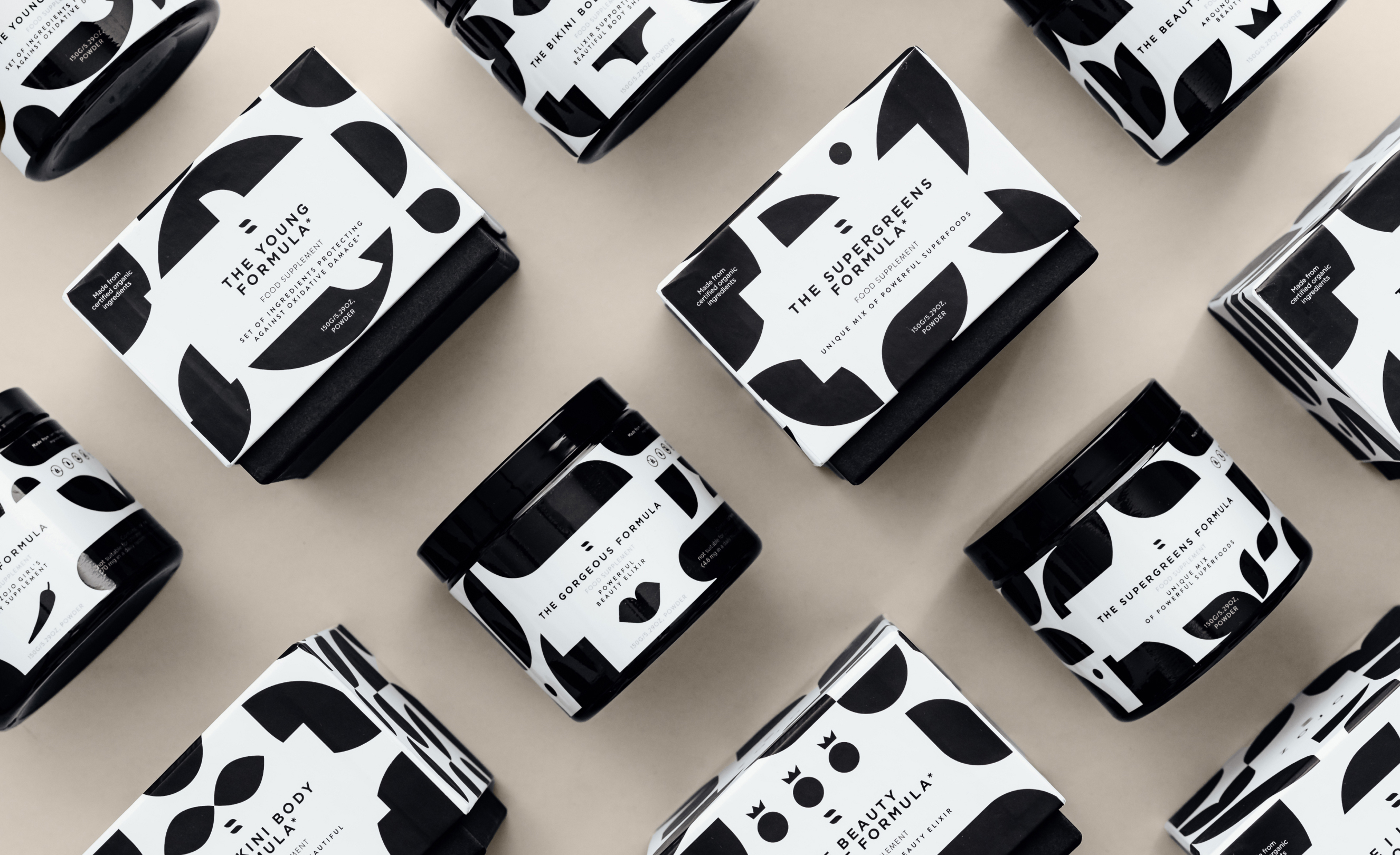 Project cover – grid of various Zojo Elixirs products