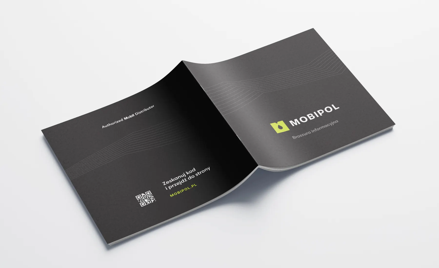 Mobipol brochure with its new visual identity