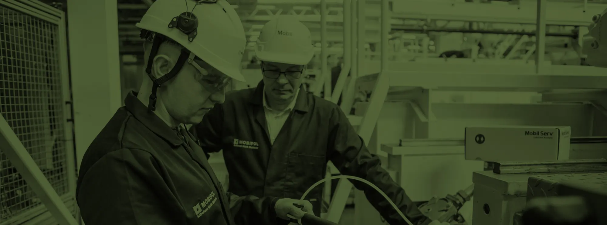 The Mobipol team working at a client’s site